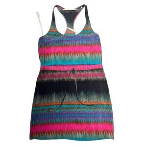 Twelfth Street By Cynthia Vincent Silk Dress Multicolor Small